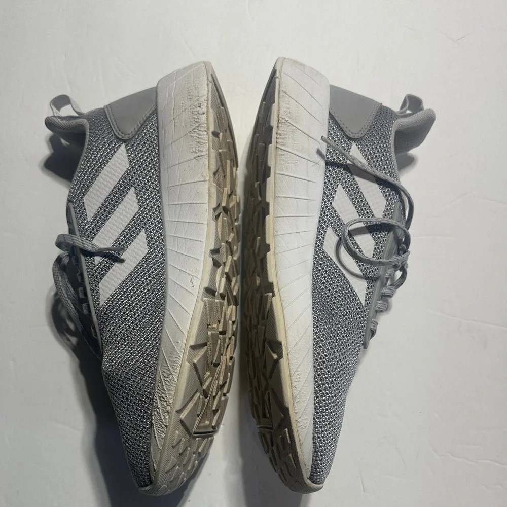adidas Questar Drive Grey and white mesh Athletic Sneakers ortholite float sz 8